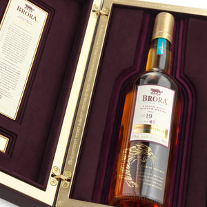 A bottle of Brora 40 Year Old - 200th Anniversary Edition's in opened box