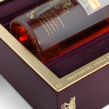 Load image into Gallery viewer, Close up of Brora 40 Year Old - 200th Anniversary Edition&#39;s details on edge of opened box
