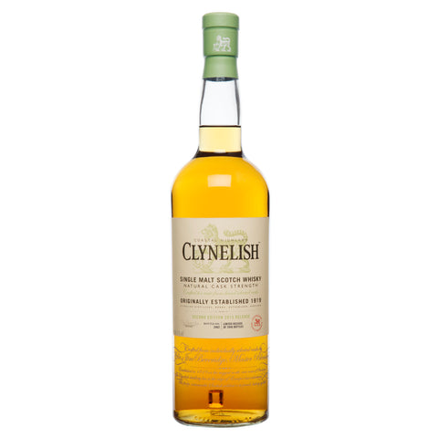 A bottle of Clynelish Coastal Highland Special Release 2015, Single Malt Scotch Whisky against a white background
