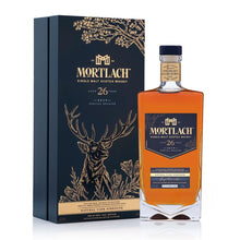 Load image into Gallery viewer, A bottle of Mortlach 26 Year Old Special Release 2019 Single Malt Whisky with box against clean white background

