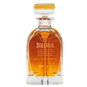 Brora Triptych Single Malt Scotch Whisky, Elusive Legacy (1972) against clean white background