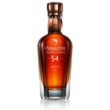 Load image into Gallery viewer, A bottle of The Singleton 54 Paragon of Time II, Single Malt Scotch Whisky with brown cap seal against white background
