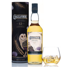 Load image into Gallery viewer, Cragganmore 12 Year Old Special Release 2019 Single Malt Scotch Whisky bottle, box and poured glass of Whisky
