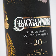 Load image into Gallery viewer, A close up of Cragganmore 20 Year Old Special Release 2020 Single Malt Scotch Whisky box against a white background
