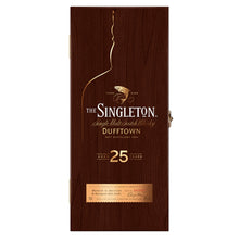Load image into Gallery viewer, Wooden box of The Singleton of Dufftown 25 Year Old Single Malt Scotch Whisky against clean white background
