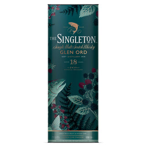 A box of  The Singleton of Glen Ord 18 Year Old Special Release 2019  Single Malt Scotch Whisky against a white background